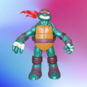 2012 TMNT Raphael Battle Shell Deluxe 10" Playmates Figure Teenage Mutant Ninja